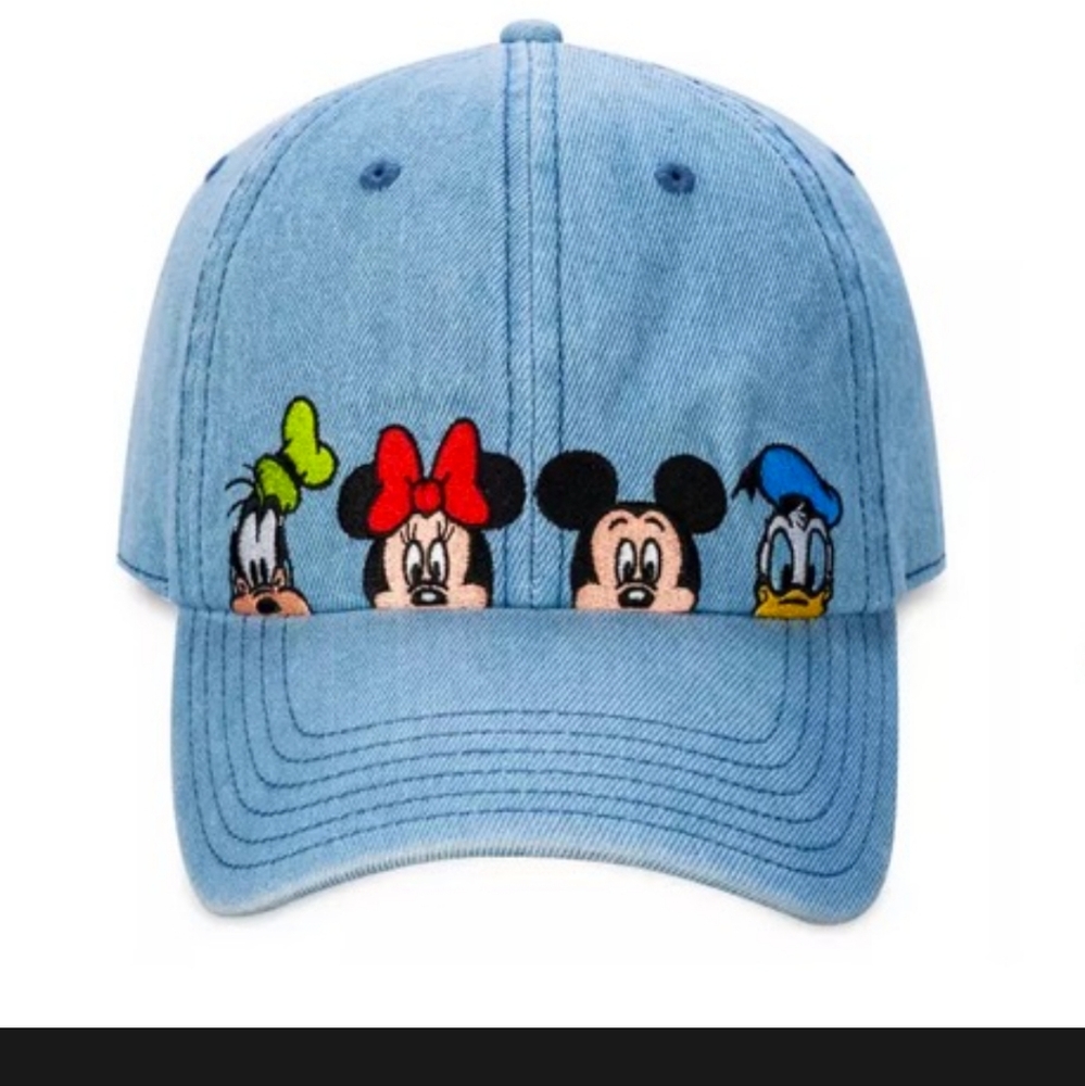 Disney Blue Denim Cap with Characters-2025
